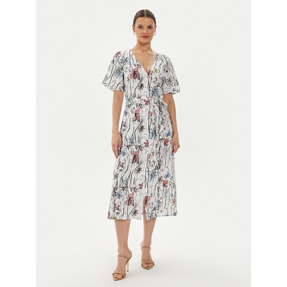 Desigual Sommerkleid Camisero Floral Midi Dress Cottagecore Romantic Coquette
